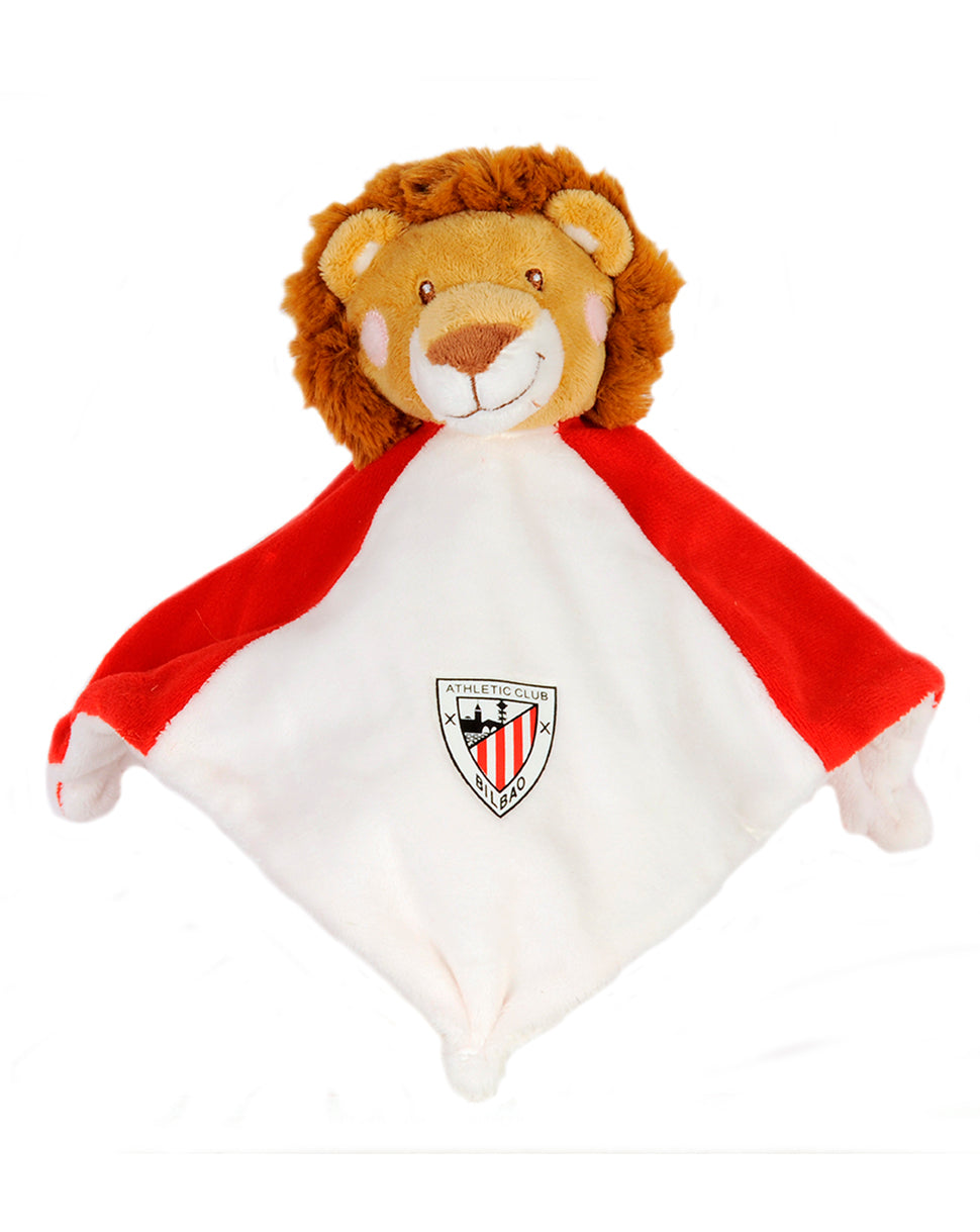 Doudou Leon Arlequin - rouge / blanc