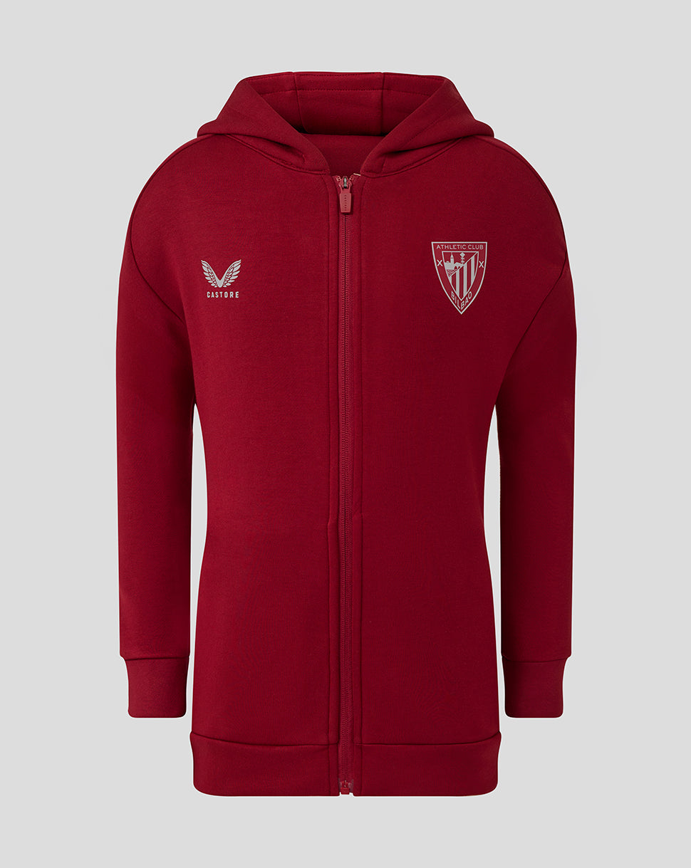 SUDADERA DE VIAJE CON CREMALLERA Y CAPUCHA DEL ATHLETIC CLUB PARA NIÑO