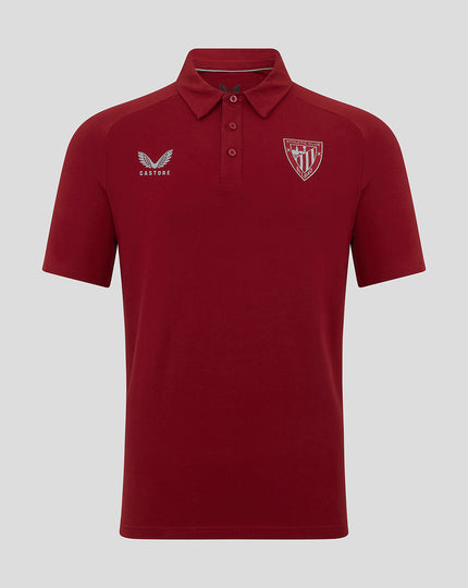 POLO DE VOYAGE À MANCHES COURTES ROUGE DE L’ATHLETIC CLUB