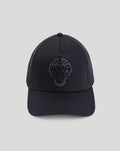Black BAS LION cap with a raised lion emblem on the front panel
