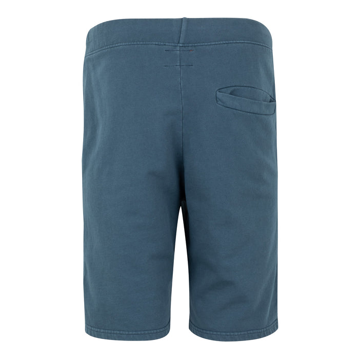 Back view of blue men's AC Collection Shorts showing rear pocket