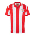 Camiseta rétro Europa (collier SS) - blanc rouge