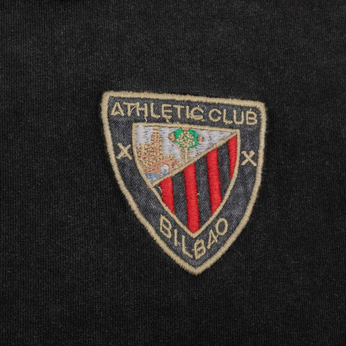Embroidered Athletic Club Bilbao shield patch on dark fabric.