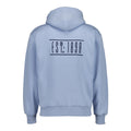 Sudadera con capucha azul claro vista de espalda con EST. 1898