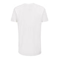 Back view of a plain white women's T shirt from the 1898 Retro collection