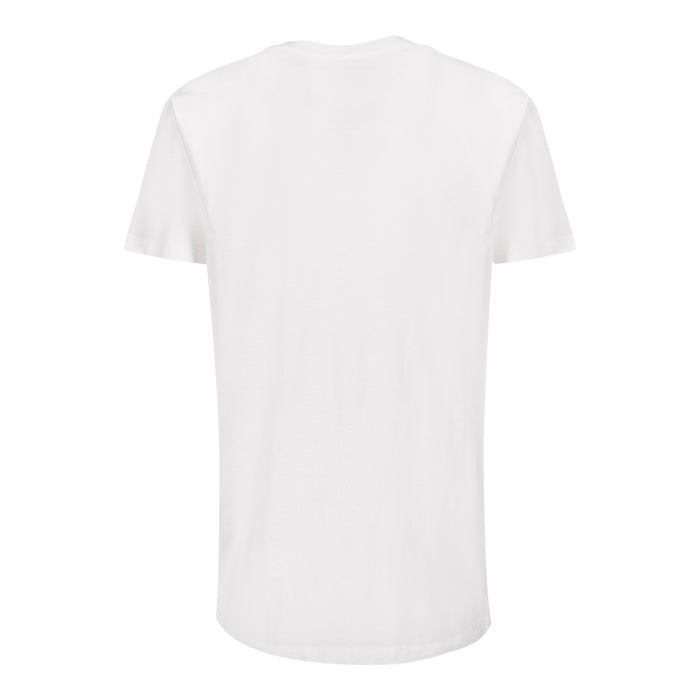 Back view of a plain white women's T shirt from the 1898 Retro collection