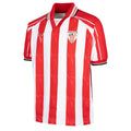 Retro AC FIRST red and white striped soccer jersey with Bilbao crest
