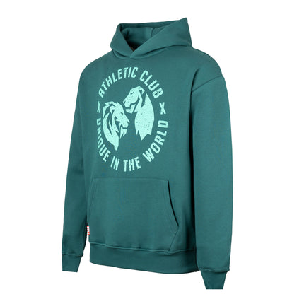 SUDADERA CAP. UNIQUE LOGO TWINS GREEN