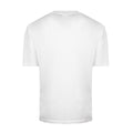 Back view of plain white short sleeve T shirt