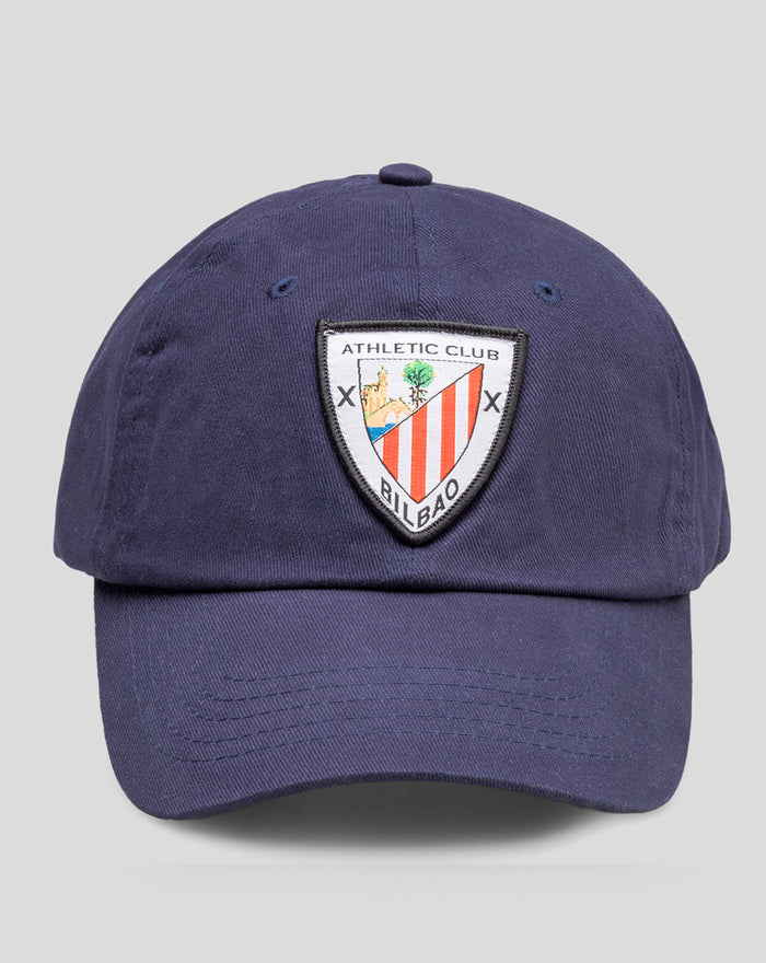 Navy cap with Athletic Club shield emblem on the front