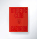 Red hardcover book from Athletic Club with large embossed lettering and crest on the cover