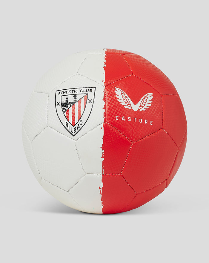 Size 5 Technic football with white and red halves and Athletic Club Bilbao crest