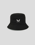 Athletic Club reversible hat in black with white wing logo and Castore text