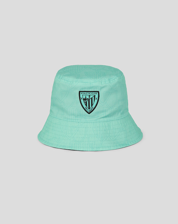 Mint green Athletic Club reversible hat with crest embroidery on the front
