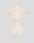 1 pieces Babysuit Beige Crest