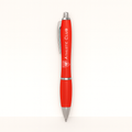 Red pen with 'Athletic Club' branding on a white background