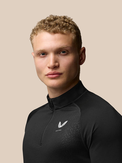 Men's Adapt Print 1/4 Zip Top - Negro