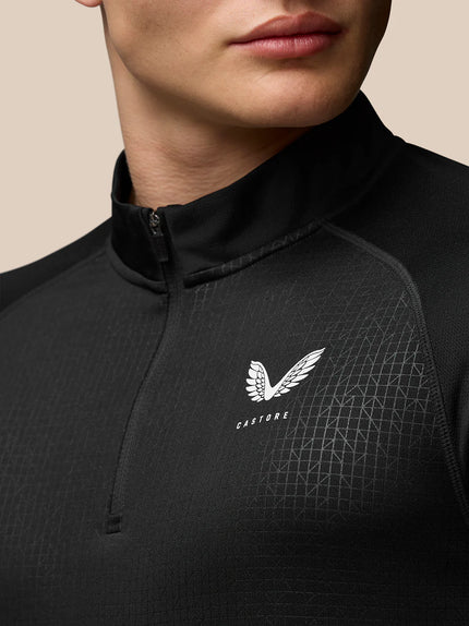 Men's Adapt Print 1/4 Zip Top - Negro