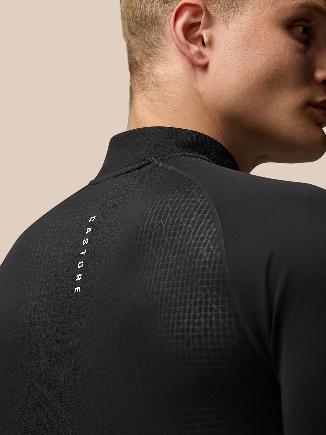 Men's Adapt Print 1/4 Zip Top - Negro