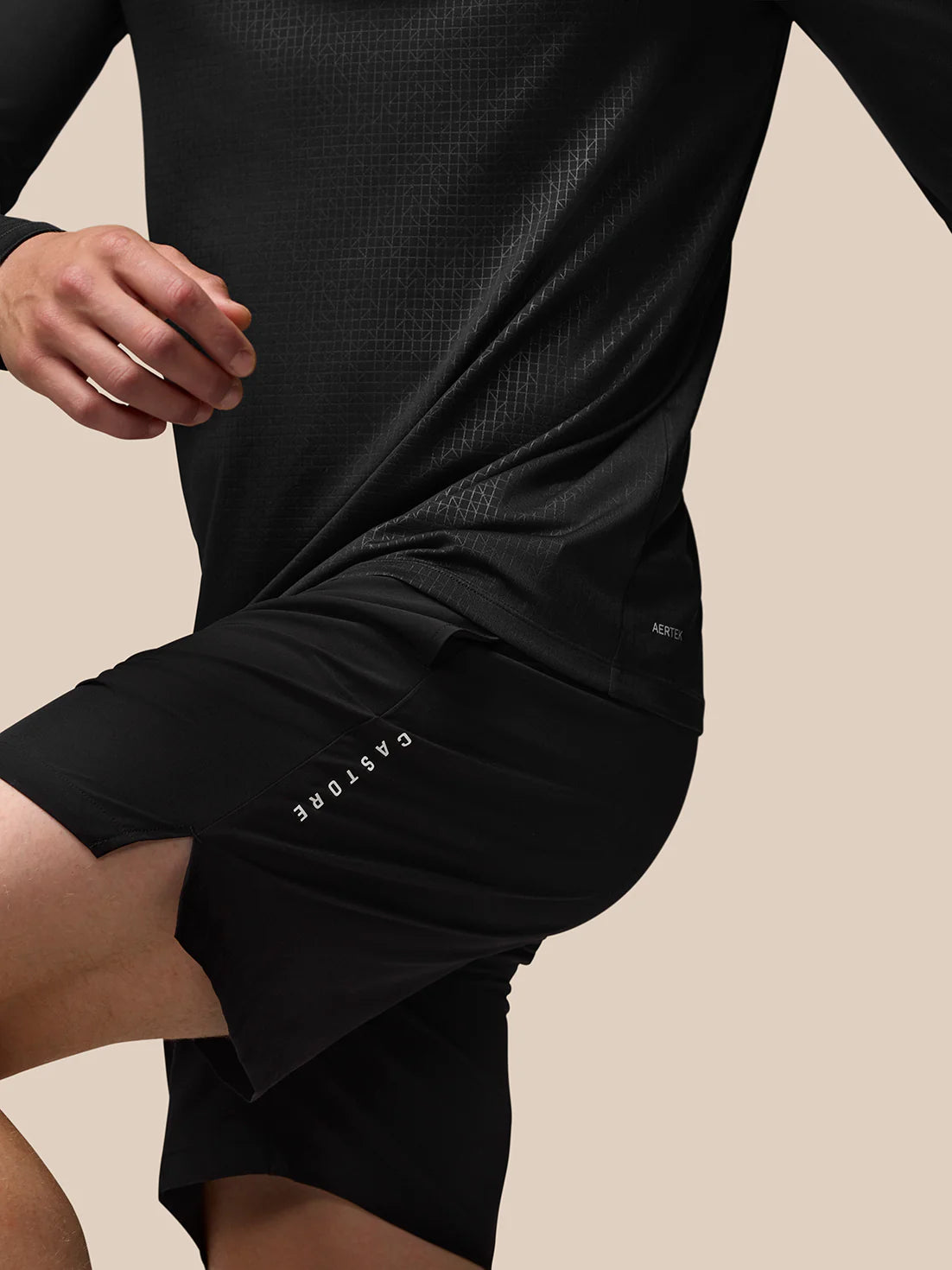 Men's Adapt Print 1/4 Zip Top - Negro