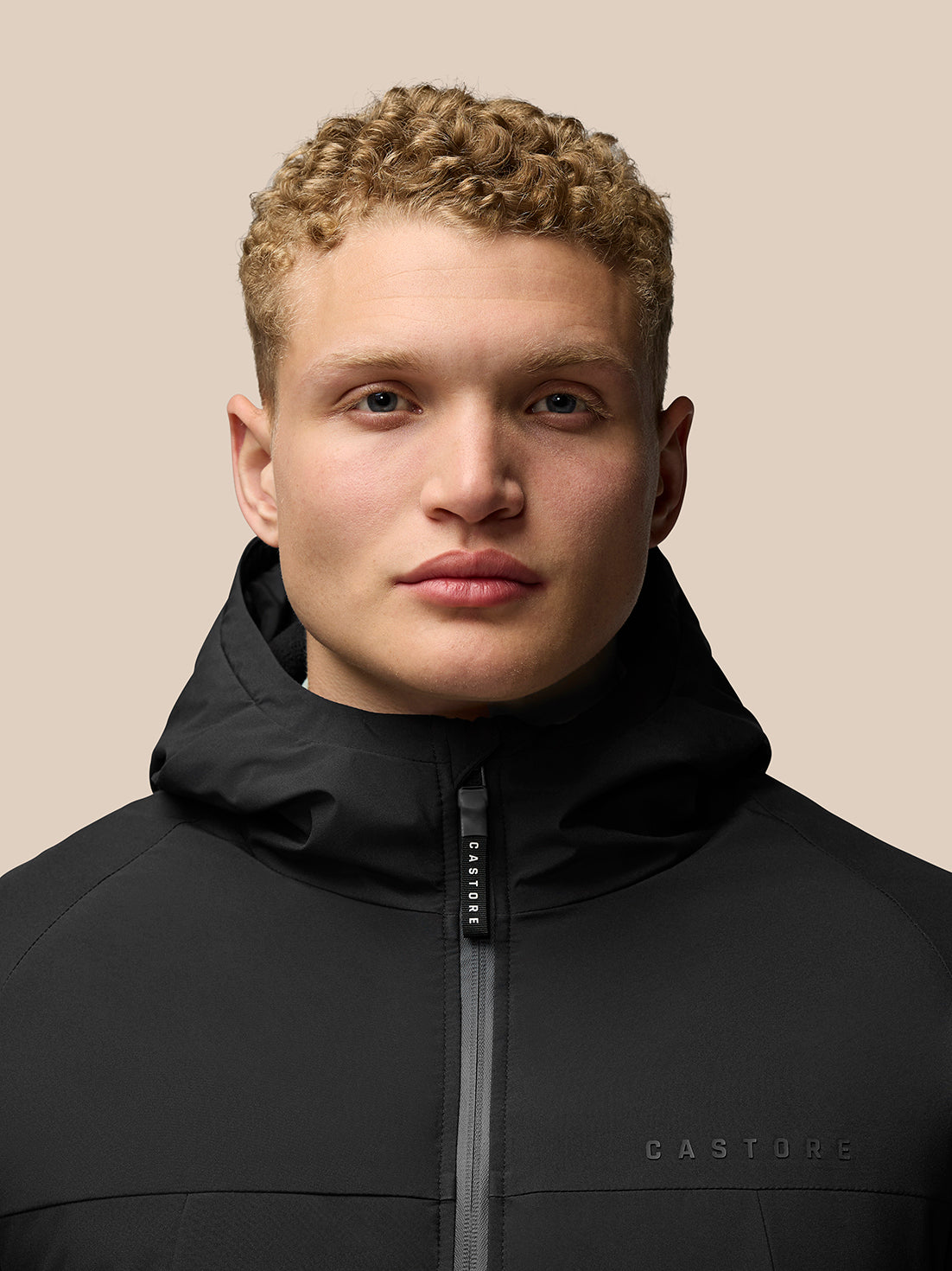 Chaqueta larga acolchada - Negra