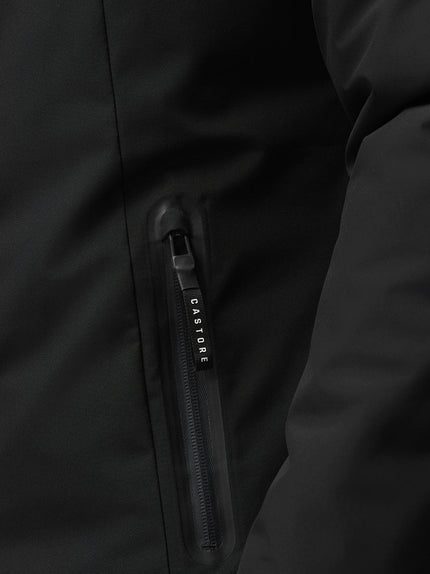 Chaqueta larga acolchada - Negra