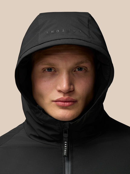 Chaqueta larga acolchada - Negra