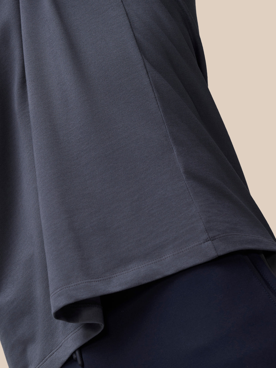 Flex Cotton T-Shirt- Pewter