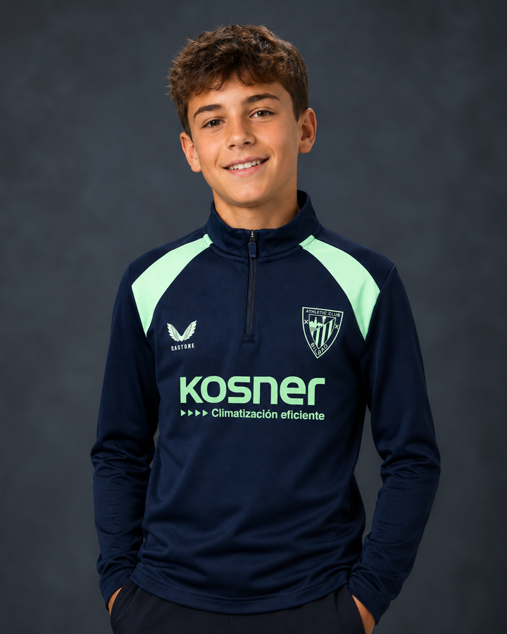 SUDADERA PERFORMANCE DE ENTRENAMIENTO JUNIOR AZUL MARINO
