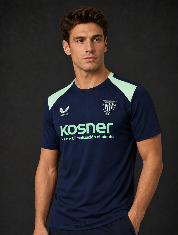 CAMISETA PERFORMANCE DE MANGA CORTA HOMBRE AZUL MARINO