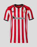 Athletic Bilbao Home Pro short sleeve jersey with red and white vertical stripes, Kutxabank sponsor and club crest
