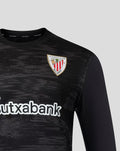 Black camouflage goalkeeper jersey with Athletic Club crest on chest and kutxabank sponsor across the front