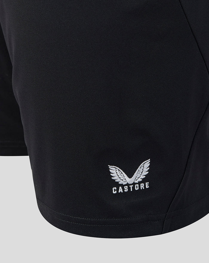 Hem of black Home Goalkeeper Short 26/27 featuring the Castore wing logo