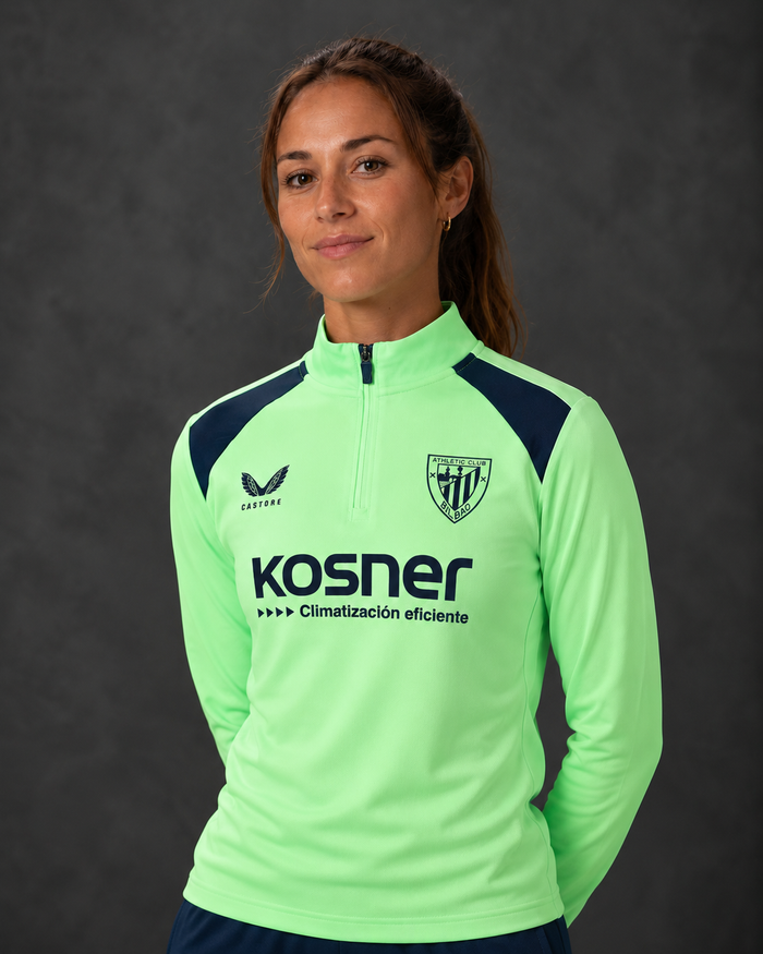 SUDADERA PERFORMANCE DE ENTRENAMIENTO MUJER VERDE