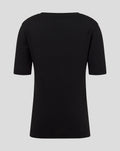 Back view of a black junior Athletic Club Core Logo T shirt
