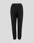 Back view of black junior athletic club core jogger with an elastic waistband