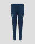 Junior navy Athletic Club training knit pants with elastic waistband side pockets and logos on both thighs