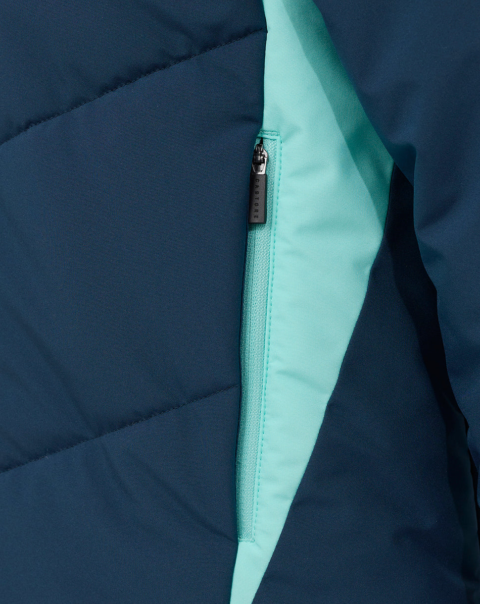 Chaqueta acolchada de rendimiento del Athletic Club Moonlit Ocean/Aruba Blue