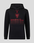Black women's hoodie with red Athletic Club Bilbao crest and graphic on the chest