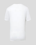 Back view of plain white Athletic Club Classic S/S T-Shirt for kids