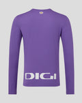 Back view of purple Athletic Club goalkeeper jersey showing small crest at neckline and large DIGI graphic at lower back