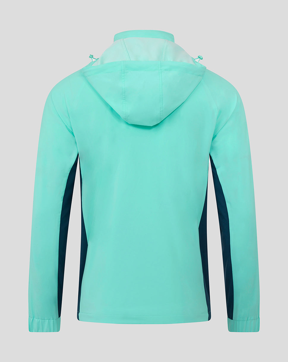 ATHLETIC CLUB PERFORMANCE PACKABLE HOOD SHOWER JACKET ARUBA BLUE