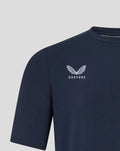 Navy Athletic Club Travel short sleeve tee with white crest on the chest.