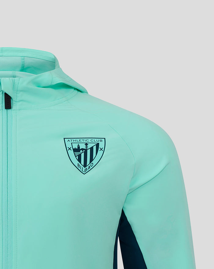 Mint green jacket chest featuring Athletic Club Bilbao crest.