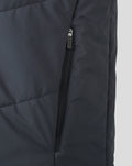 Close up of a vertical zipped side pocket on the Men’s Coaches Training Bench Gilet.