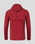 Athletic Club Bilbao Lifestyle red windrunner jacket back view with hood and curved yoke