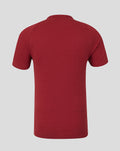 Back view of the red Athletic Club Bilbao lifestyle polo shirt.