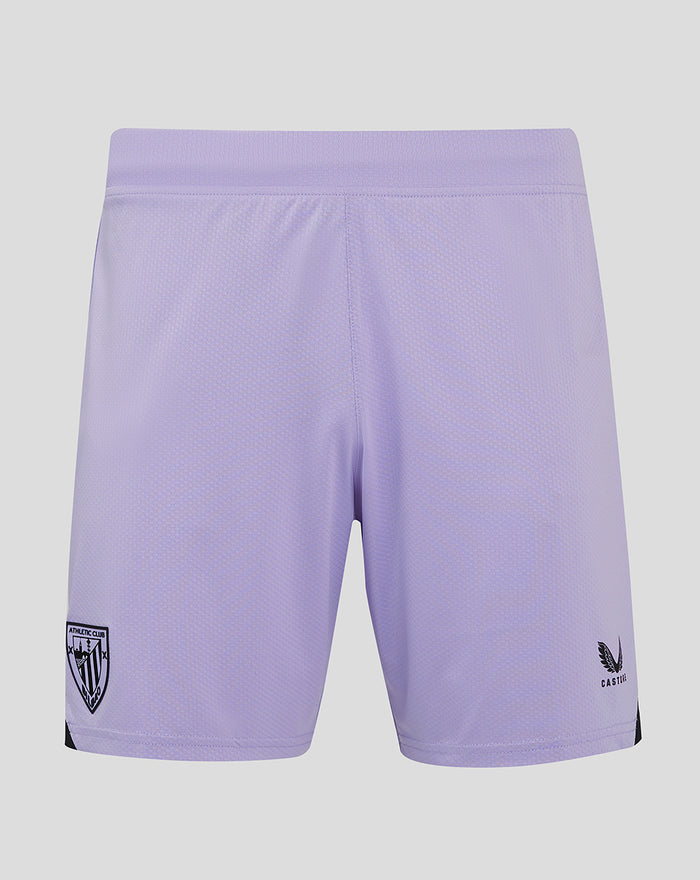 Lavender men's 24/25 Pro Third Short with Athletic Club Bilbao crest on the left leg