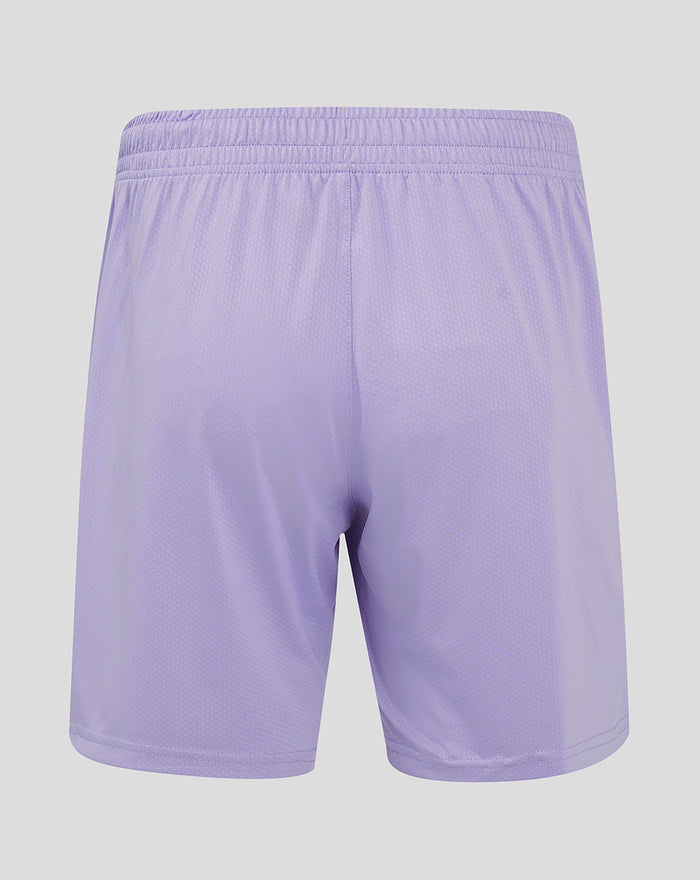 Back view of lavender 24/25 Pro Third Short with elastic waistband