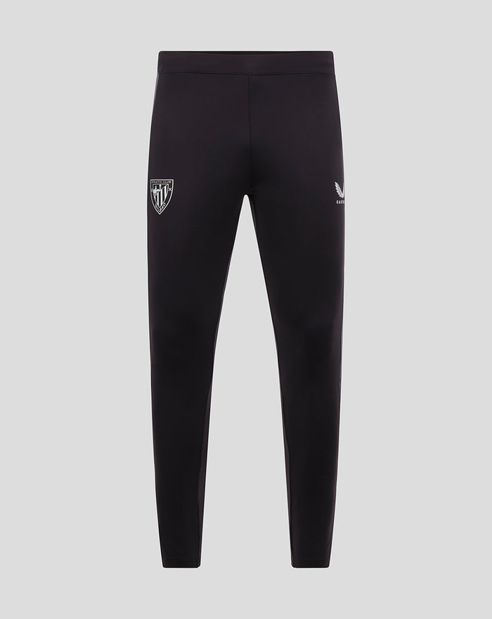 Front view of black GK training pants with Athletic Club crest on the left thigh